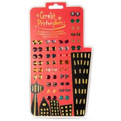 Great Pretenders Pendientes adhesivos superhéroes - 30 pares