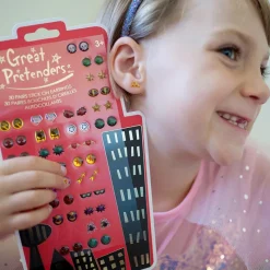 Great Pretenders Pendientes adhesivos superhéroes - 30 pares