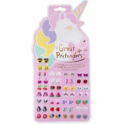 Great Pretenders Pendientes adhesivos unicornios - 30 pares