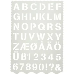 Creativ Company Plantilla letras y números 1 unidad