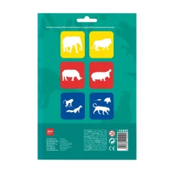 Apli Plantillas estarcir animales de la selva 6 unidades