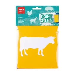 Apli Plantillas estarcir animales de la granja 6 unidades