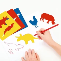 Apli Plantillas estarcir dinosaurios 6 unidades