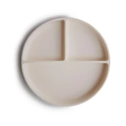 Mushie Plato de silicona con ventosa y 3 compartimentos