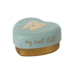 Maileg Portadientes de metal forma corazón menta