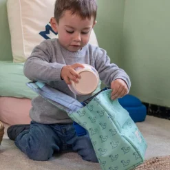 Milan Portamerienda 460 verde focas 20x15x27cm