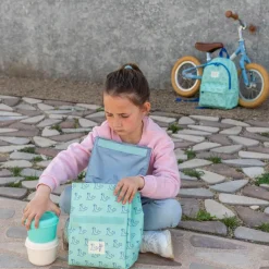 Milan Portamerienda 460 verde focas 20x15x27cm