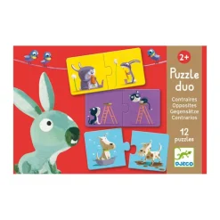 Djeco Puzzle dúo opuestos 24 piezas