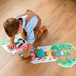 Goula Puzzle XXL reversible día y noche brilla oscuridad 27 piezas