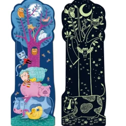 Goula Puzzle XXL reversible día y noche brilla oscuridad 27 piezas