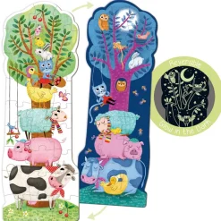 Goula Puzzle XXL reversible día y noche brilla oscuridad 27 piezas