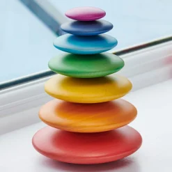 Tickit Rainbow buttons madera colores apilables