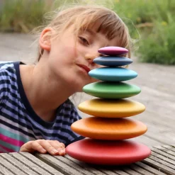 Tickit Rainbow buttons madera colores apilables