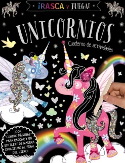 Rasca y Juega: Unicornios, cuaderno de actividades