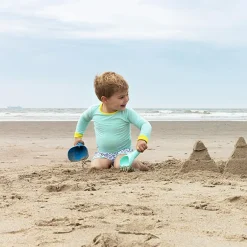 Quut Rastrillo y pala 2 en 1 Raki ocean