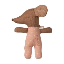 Maileg Ratoncito bebé dormido/despierto rosa 8cm.