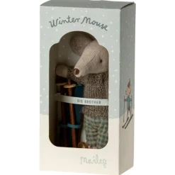 Maileg Ratoncito con esquís 13cm.