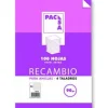 Pacsa Recambio A4 milimetrado 100 hojas 4 taladros