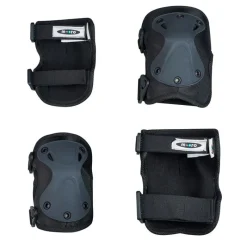 Micro Rodilleras y coderas talla L negro