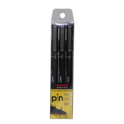 Uniball Rotulador calibrado 3 puntas Pin