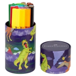 Faber castell Rotulador Connector 20 unidades bote metal dinosaurios