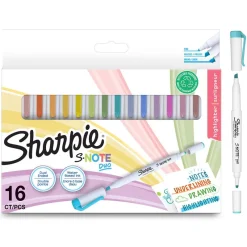 Sharpie Rotulador doble punta 16 colores Snote Duo