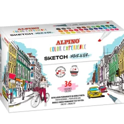 Alpino Rotulador doble punta Sketch 36 colores Color Experience