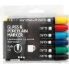 Creativ Company Rotulador para porcelana y vidrio 6 colores