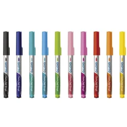 Fila Rotulador punta pincel 10 colores Giotto turbo soft brush