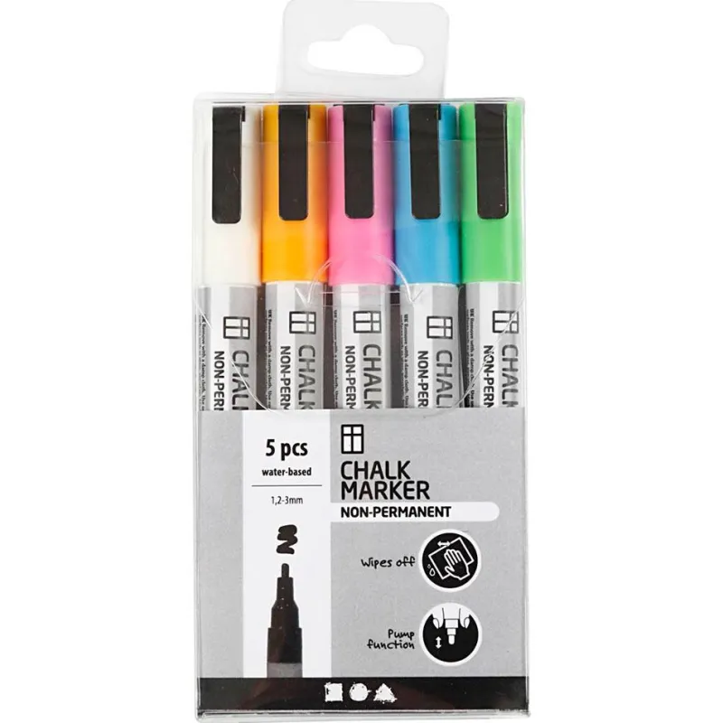 Creativ Company Rotulador tiza 5 colores