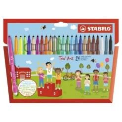 Stabilo Rotulador triangular 24 colores