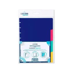 Carchivo Separadores PP bloc Ingeniox A5 Intense 4 posiciones