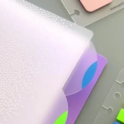 Carchivo Separadores PP bloc Ingeniox A5 neón 4 posiciones transparente