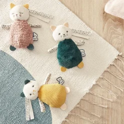 Kaloo Set 3 gatitos tela texturas