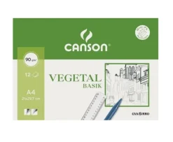 Canson Set 12 láminas de papel vegetal A4