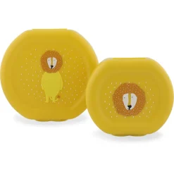 Trixie Set 2 tarteras 150ml y 300ml león cierre clip