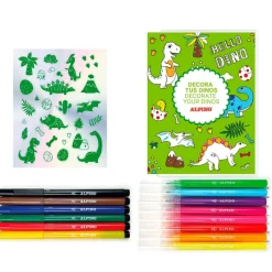 Alpino Set dino decora con rotuladores y pegatinas