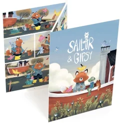 Djeco Set crea cómic con calcomanías Sailor y Gipsy