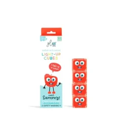 Glopals Set cubos rojos con luz 4 unidades Glo Pals