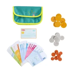 Haba Set dinero de juguete con monedero