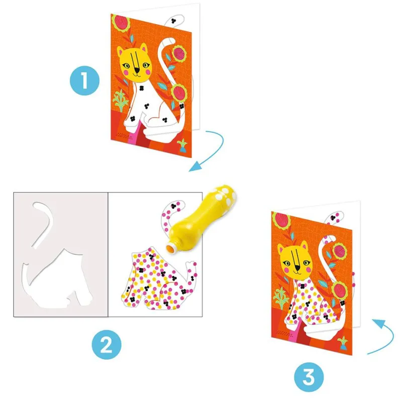 Djeco Set para colorear con puntos ¡Y punto pelota!