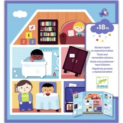 Djeco Set pegatinas gruesas removibles Mi casa