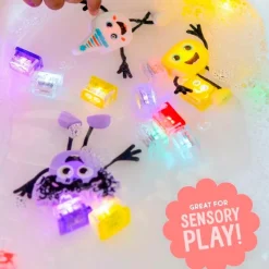 Glopals Set personaje Alex y 2 cubos amarillos con luz Glo Pals