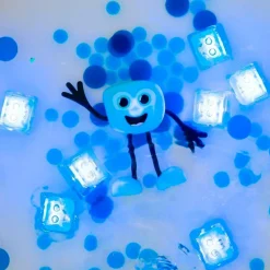 Glopals Set personaje Blair y 2 cubos azules con luz Glo Pals