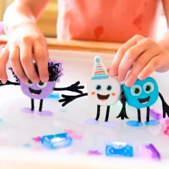 Glopals Set personaje Party Pal y 2 cubos multicolor con luz Glo Pals