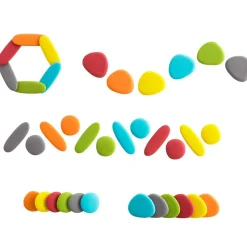 Edx Set piedras junior colores tierra