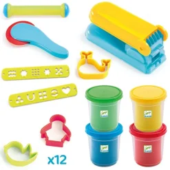 Djeco Set plastilina 4 colores con accesorios