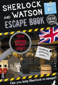 Sherlock & Watson. Escape book para repasar inglés. 13-14 años
