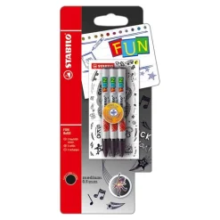 Stabilo Fun recarga negro 3 unidades