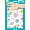 Djeco Tatuajes flores campestres set 2 hojas